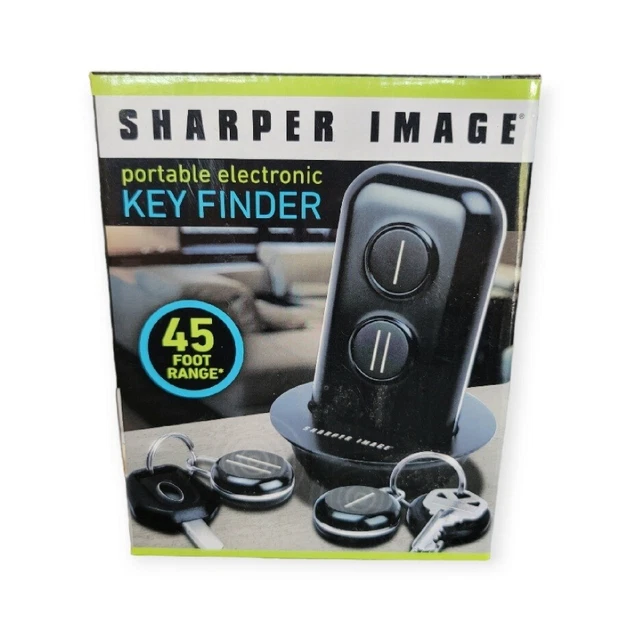 SHARPER IMAGE PORTABLE Electronic Key Finder FOBS for Two sets of Keys