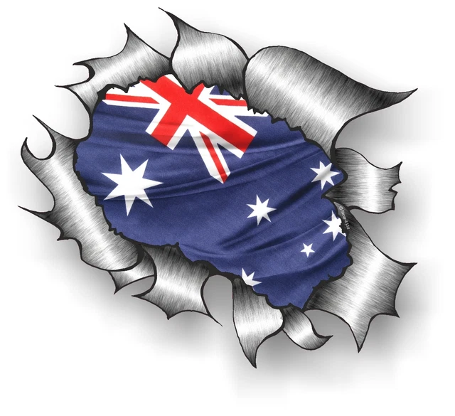 Australia Flag Stickers - 65 Per Sheet - Foto 8