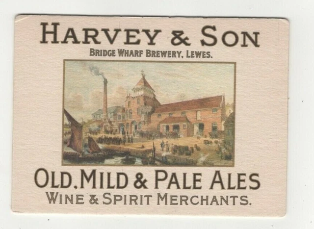 Harvey & Son Bridge Kai Brauerei Lewes Sussex 6 x 4 Biermatte Postkarte 524c