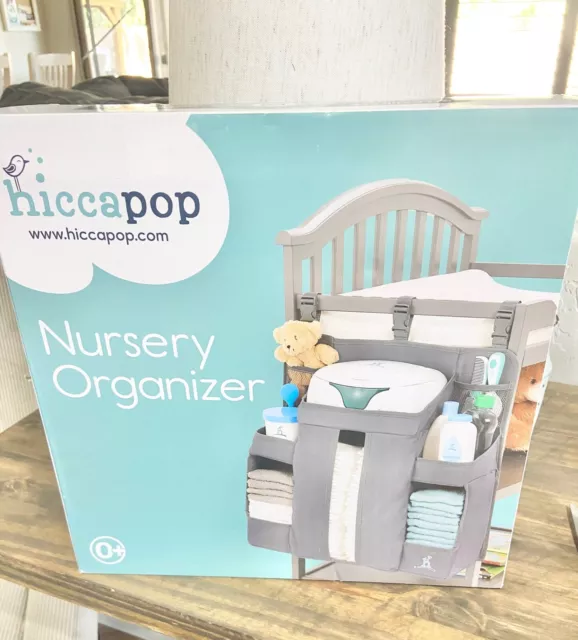 hiccapop Hanging Diaper Organizer for Changing Table and Crib, Diaper Stacker