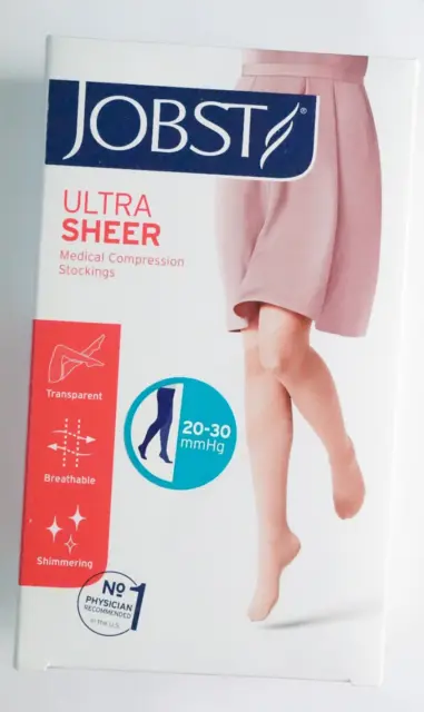 Jobst Ultra Sheer 20-30mmHg Medical Compression Stockings - Natural/Med/Waist CT