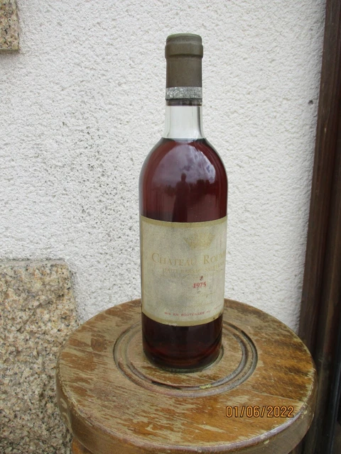     sauterne   barsac 1975   chateau roumieu