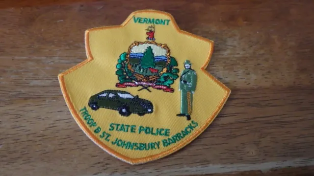 Vermont  State Police Troop B St. Johnsbury  Barracks   State Troopers Patch