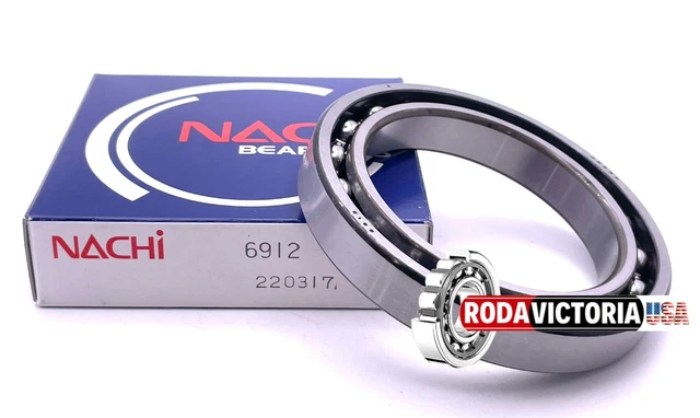 NACHI JAPAN 6912 Bearing Open, NO SEALS 60x85x13 Ball Bearings