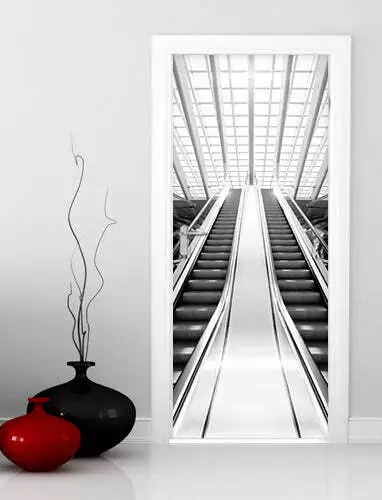 Decorazione adesiva Porta Aeroporto sticker lavabile pvc varie misure