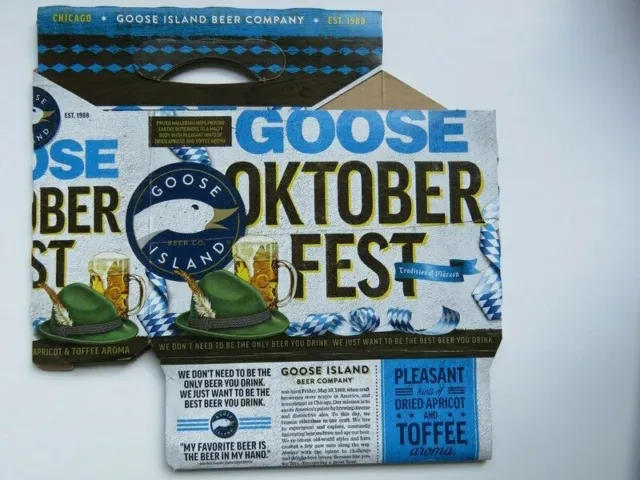 Beer Six pack Holder (6-pack) ~ ~ GOOSE ISLAND Brewing Co Oktoberfest ~ ILLINOIS