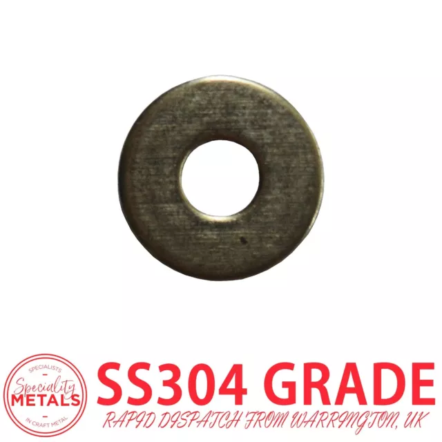 M4 (4mm) x 12mm | A2-70 Stainless Steel Penny Repair Mudguard Washers