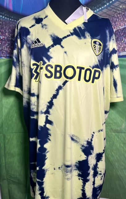 Leeds United FC Shirt Adidas Away 2022-23 3xl Brandneu mit Etikett