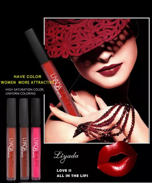 rouge à levres liquide mat tenue matte lipgloss Liyada Beauty