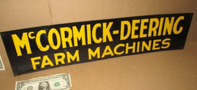 McCormick Deering FARM MACHINE -Fence Sign -Not Faded-PRICED LOW NEED FAST SALES