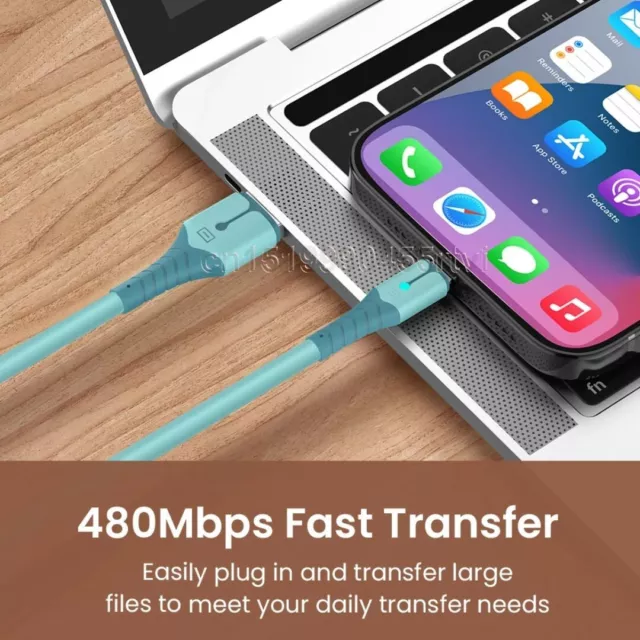 1M Rapide Chargement Câble Pour IPHONE X 11 12 Max 13 Pro Mini Long Chargeur USB 3