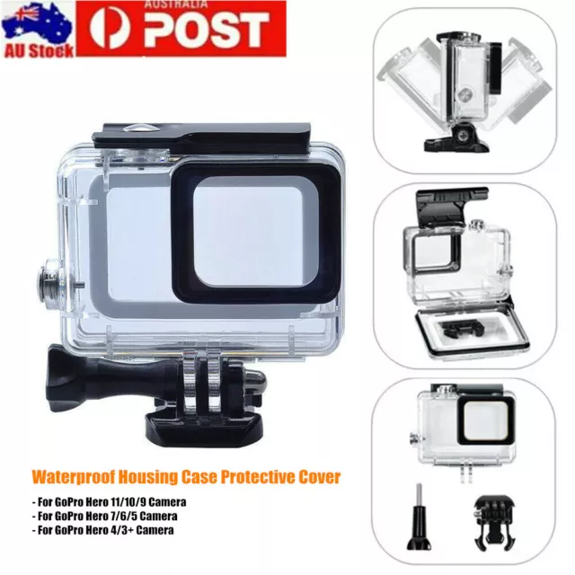 For GoPro Hero 11 10 9 7 6 5 4 3 Waterproof Housing Case Diving Protective Cover