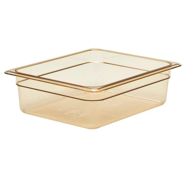 Cambro 24HP150 Amber High Heat 1/2 Size x 4" D Food Pan