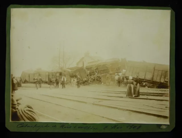 Disastro Nuovo 2 Maggio 1908 Mars-Sur-Allier Incidente Di Treno Fotografia