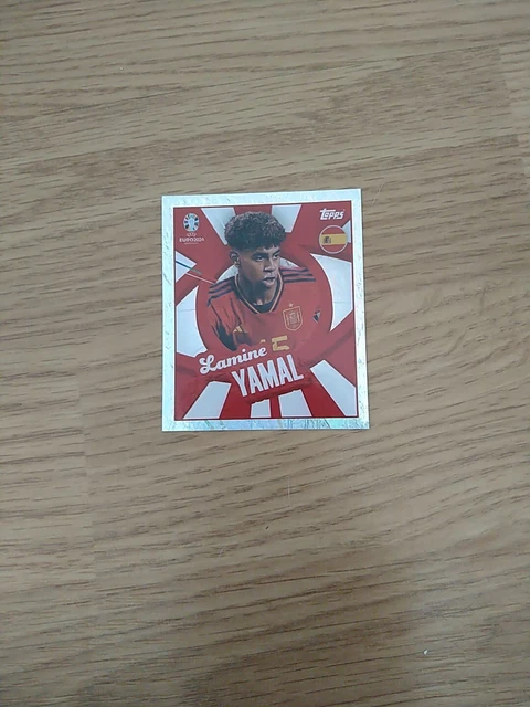 TOPPS EURO 2024 Sticker Lamine Yamal ESP PTW Foil £0.99 - PicClick UK