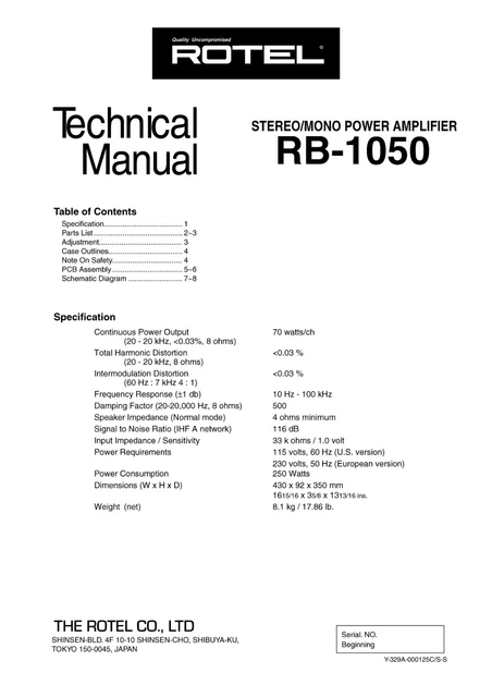 Telecomando Di Ricambio Per Amplificatore Rotel RR-930 – Sostituto Originale, Nessuna Programmazione Richiesta