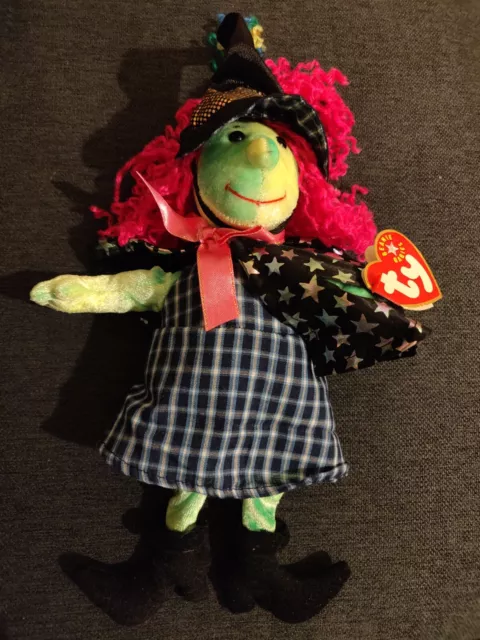 TY Beanie Baby Scary the Witch retired tag errors 2000/2001