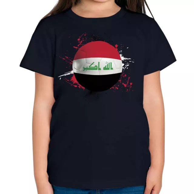 Iraq Football Kids T-Shirt Tee Top Gift World Cup Sport