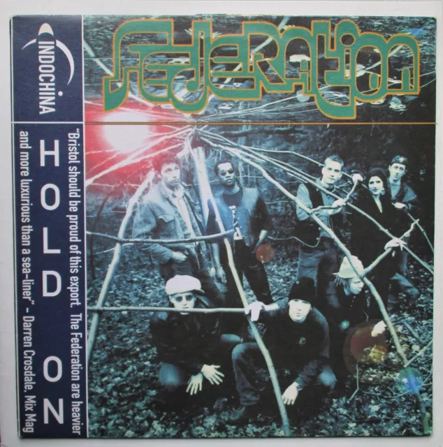 Federation - 12" Single - Hold On - 1995 - Indochina - IDO20T - P/S - EX/VG+