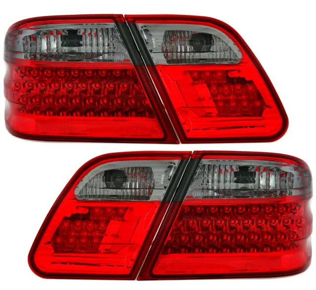 LED Rückleuchten Set in Rot Smoke für Mercedes W210 E-Klasse Limo EAGLE EYES Set