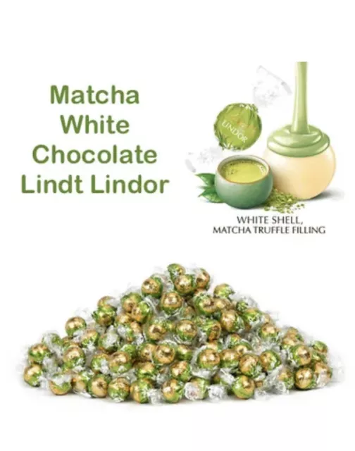 Lindt Lindor MATCHA - WHITE CHOCOLATE TRUFFLES 500g