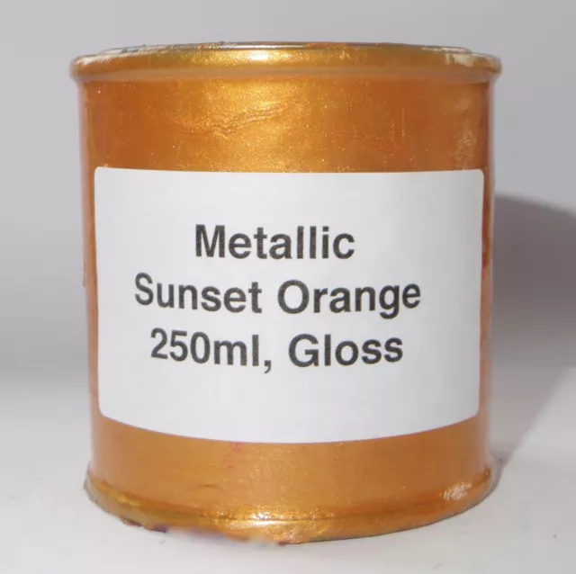 250ml SUNSET ORANGE METALLIC Gloss Heat Resistant Paint Engine Caliper Brake Car