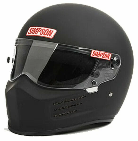 Simpson Bandit Helmet Snell Sa2020 Matt Black Colour 8859 Terminal Msa M6 Fia