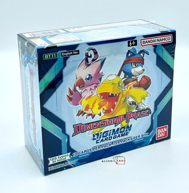 DIGIMON CARD GAME Dimensional Phase BT 11 Booster Box Display English