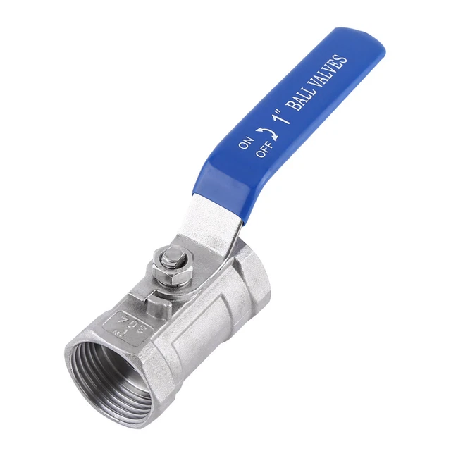 Female To Female Thread Ball Valve Stainless Steel 304 Handle Switch (1"BSP)❀