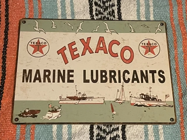 Texaco Marine Lubricants Replica Sign
