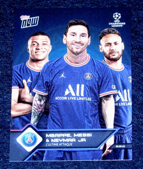2021 Topps Now #13 Lionel Messi PSG, Neymar, Mbapp PGI 10 Gem Mint Graded Card 2021 Topps Now #13 Lionel Messi PSG, Neymar, Mbapp PGI 10 Gem Mint Graded Card