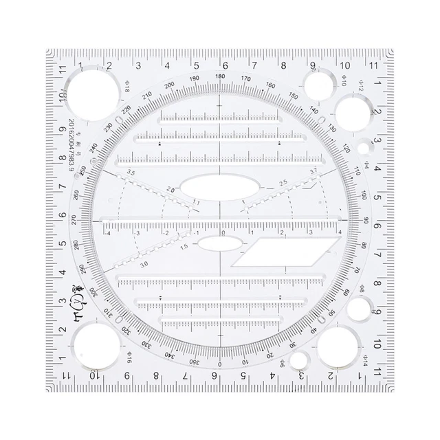 Règle polyvalente pour étudiants, règles de dessin géométriques, outils de dessin pour l'école Règle polyvalente pour étudiants, règles de dessin géométriques, outils de dessin pour l'école