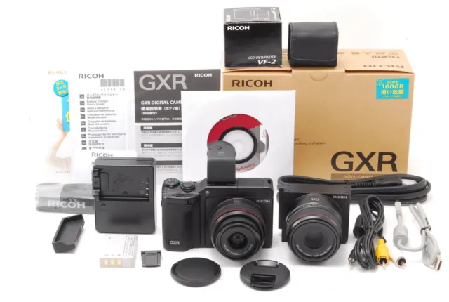 [Top MINT] RICOH GXR 10.0 MP Digital Camera 28mm 50mm Macro Lens VF-2 From JAPAN