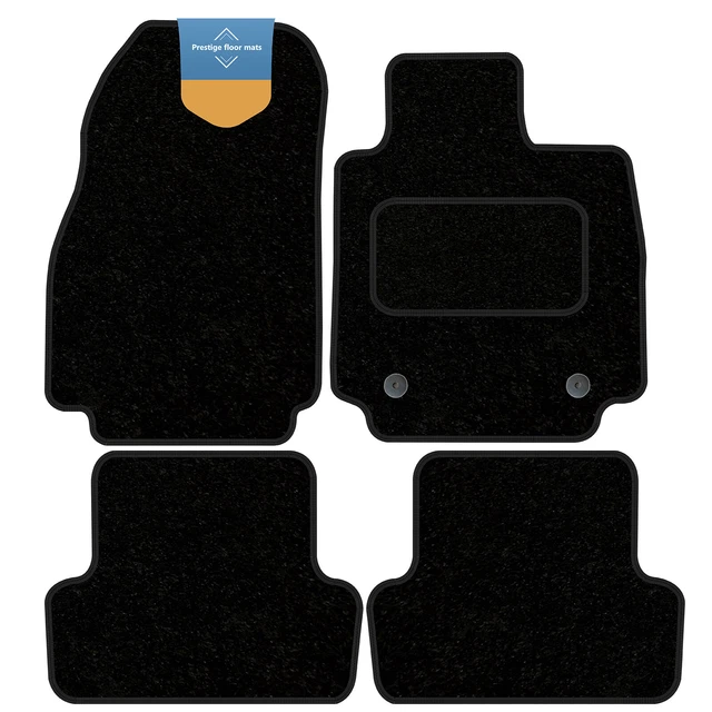 Renault Clio MK3/MK4 2009+ Tailored Carpet Floor Mats - 4pc Black Set, FED74459