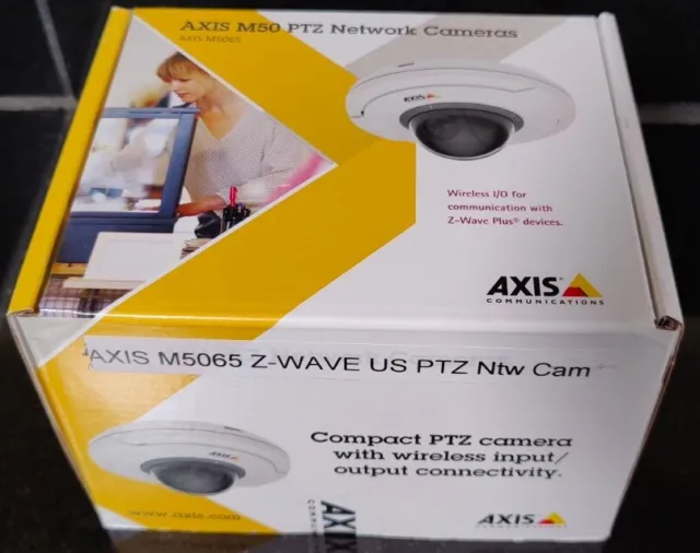 Axis M5065 1080p Z-Wave IP Network PTZ Camera. Axis 0117-004 Security Camera.
