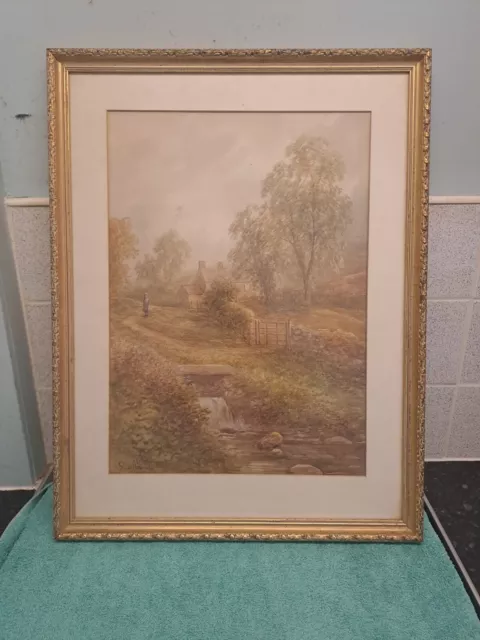 George Alexander Framed (1832-1913) Early 20th Century Watercolour Land Scape