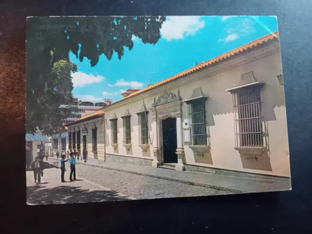 Vintage Postcard, Venezuela, Caracas, Casa Natal, unposted