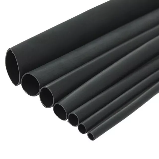 5 Meters Black Heatshrink 2:1 Tube Tubing Sleeve Sleeving Shrink N4V0 -All L3L2