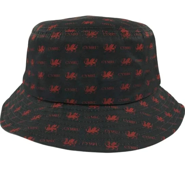 Wales Cymru Am Byth Welsh Dragon 2022 Bucket Hats Football Rugby New Patriotic