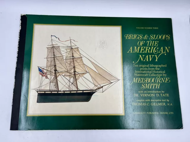 10 Lithograph Prints Melbourne Smith Vol #3 Briggs & Sloops Of The American Navy