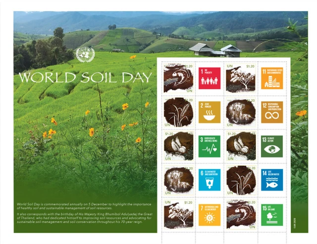 Uno New York - 2020 Grussmarken Bogen 1775-79 Welttag Boden - World Soil Day **