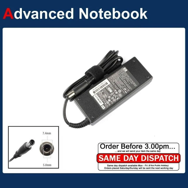 GENUINE HP Pavilion 90W Power Battery Charger AC Adapter 19V-4.74A DC:7.4*5.0mm