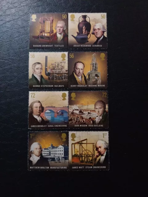 GB 2009 ''Pioneers Of The Industrial Revolution'' Set of 8 MNH. SG2916-SG2923