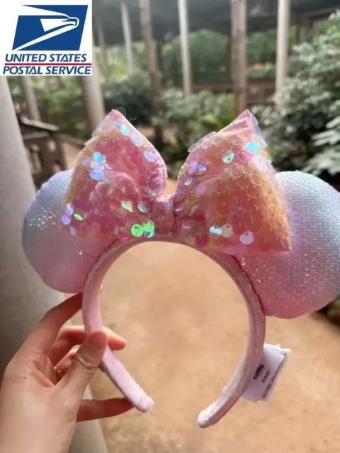 Minnie Ears Disney Parks Resort Shanghai Sakura Pink Cute Party Headband