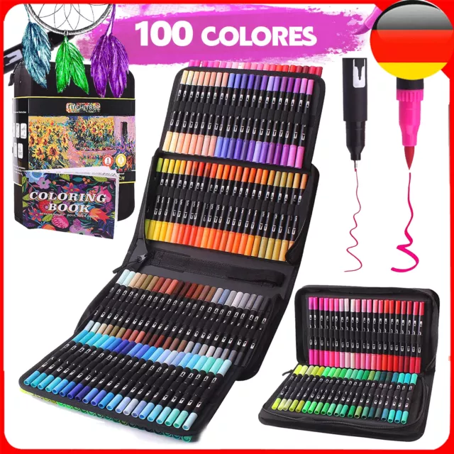 100x Acrylstifte Marker Set Pen Acrylic Stein Keramik handwerk Kuns Geschenk