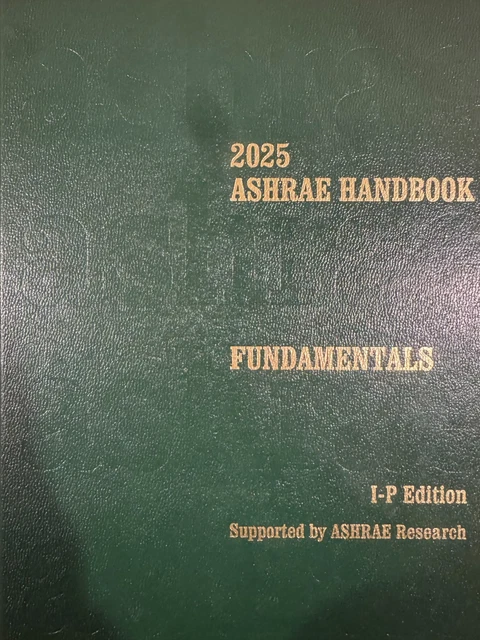 ASHRAE FUNDAMENTALS HANDBOOK 2025, IP Units, NEW £148.17 - PicClick UK