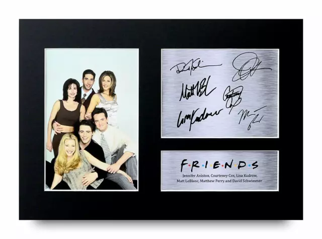 Friends Cast Collection Signed A4 Framed Printed Autograph Poster Print Gift