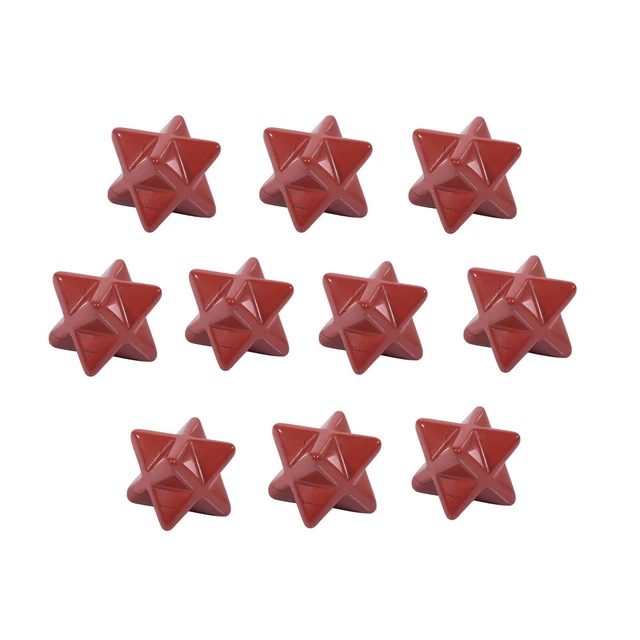 20x Wholesale Natural Red Jasper Stone Merkaba Star Crystal Skull Reiki Healing