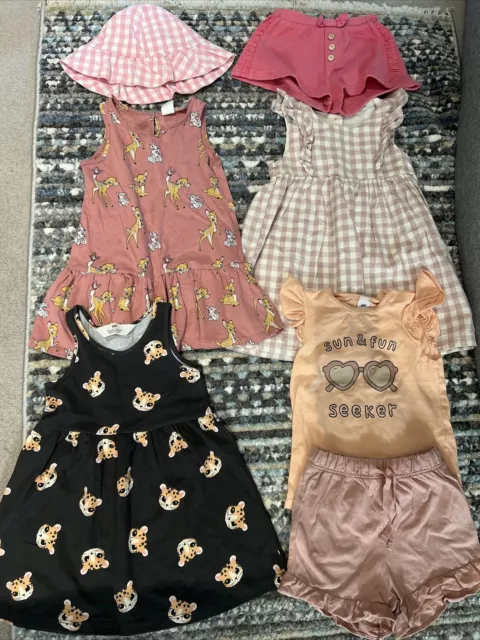 Cappello top pantaloncini abito per ragazze età 18-24 mesi