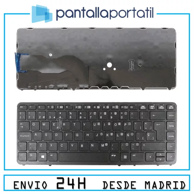 Teclado Español para portatil hp elitebook 840 G2 negro